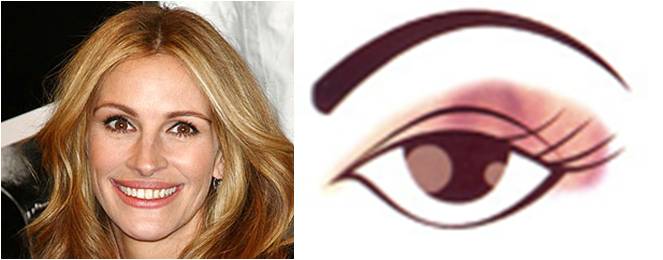 cejas redondas - julia roberts